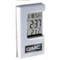 Shiny Metal Digital Alarm Clock w/ Temperature & Calendar